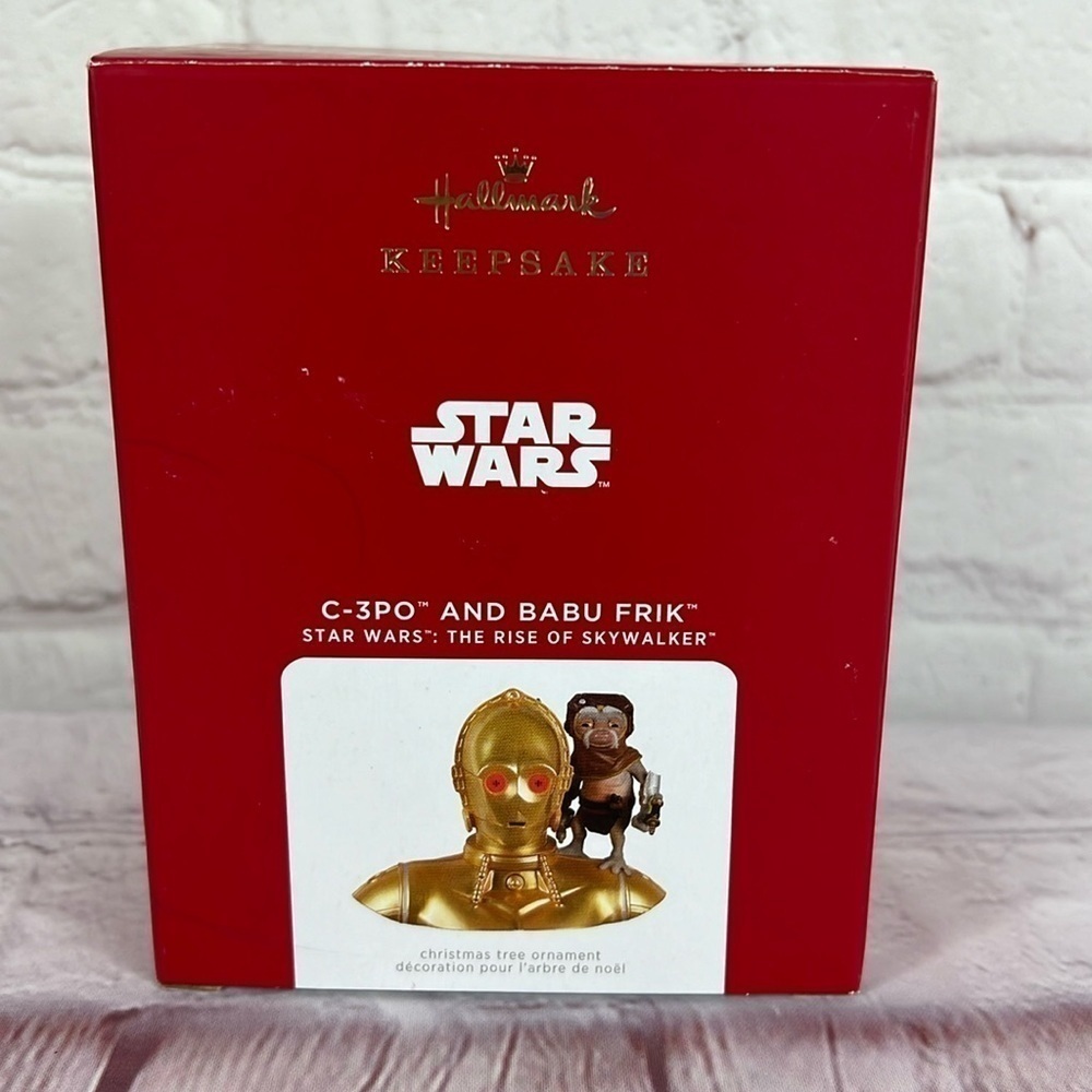 NEW 2021 Star Wars Hallmark Keepsake Ornament C3P0 and Babu Frik